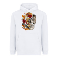 White skull kinda emotionless kinda emotional Heavyweight Hoodie - FaDigitalArtStudio
