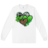 White St. Patrick's Day hearts Long Sleeve Tee - Jasminsmagicworld