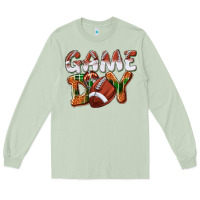 Matcha Game day leopard Football Long Sleeve Tee - NancyCooperArtShop