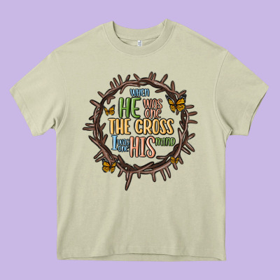 When He Was One The Cross I Was One His Mind Heavy Core Tee Designed By Maliassmallbusiness
