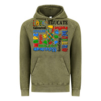 Vintage Olive autism awareness typography Vintage Hoodie - Artiststas