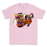 Bubblegum Pink Trick Or Treat Chimpanzee Classic Tee - LillyAllenDesigns