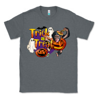 Charcoal Heather Trick Or Treat Chimpanzee Classic Tee - LillyAllenDesigns