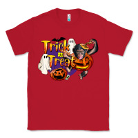 Red Trick Or Treat Chimpanzee Classic Tee - LillyAllenDesigns
