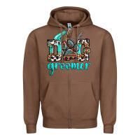 Chestnut western dog groomer Zipper Hoodie - OliviaCreatesArt