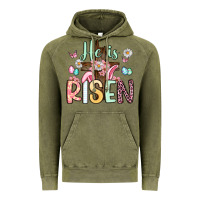 Vintage Olive he is risen Vintage Hoodie - Artiststas