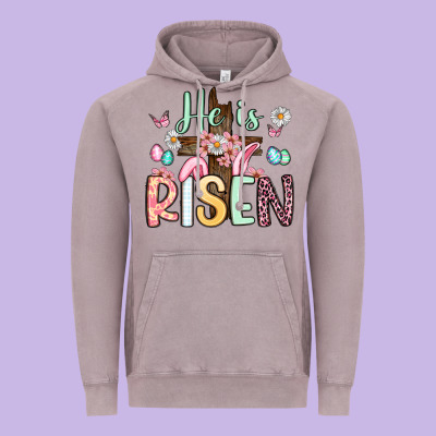 He Is Risen Vintage Hoodie Designed By Artiststas