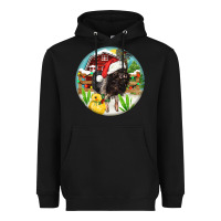 Black Baby pig Heavyweight Hoodie - FaDigitalArtStudio