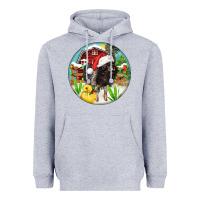 Heather Grey Baby pig Heavyweight Hoodie - FaDigitalArtStudio