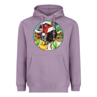 Lavender Baby pig Heavyweight Hoodie - FaDigitalArtStudio