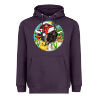 Plum Baby pig Heavyweight Hoodie - FaDigitalArtStudio