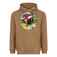 Toasted Coconut Baby pig Heavyweight Hoodie - FaDigitalArtStudio