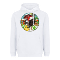 White Baby pig Heavyweight Hoodie - FaDigitalArtStudio