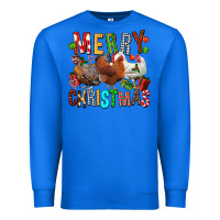 True Royal Merry christmas chickens Premium Sweatshirt - FaDigitalArtStudio