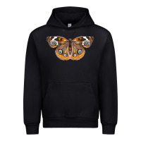 Black Common Buckeye Butterfly Urban Hoodie - LillyAllenDesigns