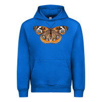 Cobalt Common Buckeye Butterfly Urban Hoodie - LillyAllenDesigns