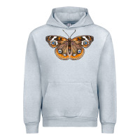 Heather Grey Common Buckeye Butterfly Urban Hoodie - LillyAllenDesigns