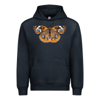 Navy Common Buckeye Butterfly Urban Hoodie - LillyAllenDesigns