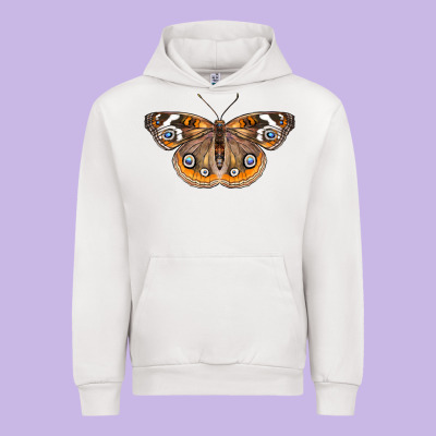 Common Buckeye Butterfly Urban Hoodie Designed By Lillyallendesigns
