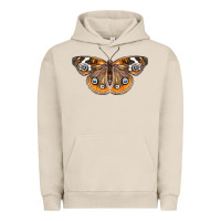 Pigment French Oak Common Buckeye Butterfly Urban Hoodie - LillyAllenDesigns