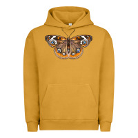 Pigment Peanut Butter Common Buckeye Butterfly Urban Hoodie - LillyAllenDesigns