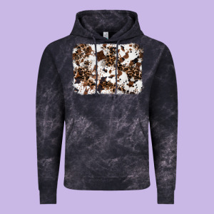 Cowhide Leopard Background Vintage Hoodie Designed By Ranaportraitstore