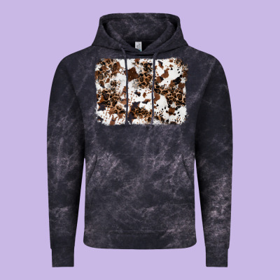 Cowhide Leopard Background Vintage Hoodie Designed By Ranaportraitstore