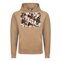 Vintage Coffee cowhide leopard background Vintage Hoodie - RanaPortraitStore
