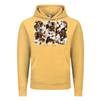 Vintage Mustard cowhide leopard background Vintage Hoodie - RanaPortraitStore