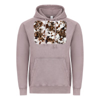 Vintage Zinc cowhide leopard background Vintage Hoodie - RanaPortraitStore