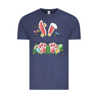 Vintage Denim easter bunny name frame Vintage Tee - Artiststas