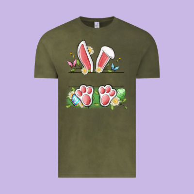 Easter Bunny Name Frame Vintage Tee Designed By Artiststas