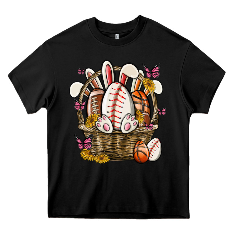 Easter Basket Sports Heavy Core Tee by MaliasSmallBusiness | Teevron