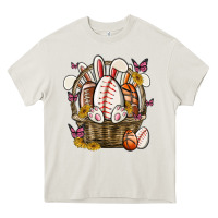 Cream easter basket sports Heavy Core Tee - MaliasSmallBusiness