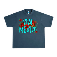 Midnight Navy viva mexico long live mexico Urban Heavy Tee - Jasminsmagicworld