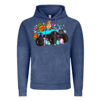 Vintage Denim monster truck easter Vintage Hoodie - Artiststas