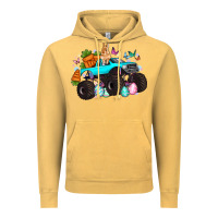 Vintage Mustard monster truck easter Vintage Hoodie - Artiststas