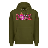 Army Green Love Coffee Mug Valentines Day Premium Hoodie - FaDigitalArtStudio