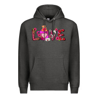 Charcoal Heather Love Coffee Mug Valentines Day Premium Hoodie - FaDigitalArtStudio