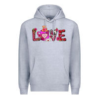 Heather Grey Love Coffee Mug Valentines Day Premium Hoodie - FaDigitalArtStudio