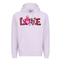 Lilac Love Coffee Mug Valentines Day Premium Hoodie - FaDigitalArtStudio