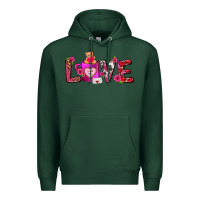 Sports Green Love Coffee Mug Valentines Day Premium Hoodie - FaDigitalArtStudio