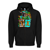 Black tx texas Zipper Hoodie - OliviaCreatesArt