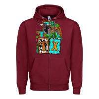 Burgundy tx texas Zipper Hoodie - OliviaCreatesArt
