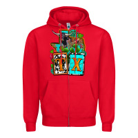 Red tx texas Zipper Hoodie - OliviaCreatesArt