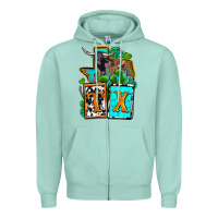 Seafoam tx texas Zipper Hoodie - OliviaCreatesArt