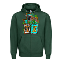 Sports Green tx texas Zipper Hoodie - OliviaCreatesArt