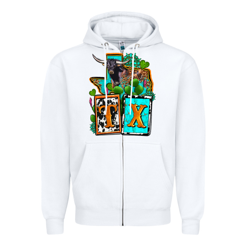 Tx Texas Zipper Hoodie by OliviaCreatesArt | Teevron