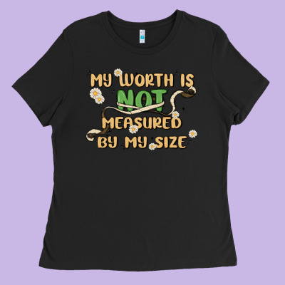 My Worth Is Not Defined By My Size Ladies Tee Designed By Maliassmallbusiness