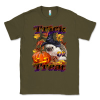Army Green Halloween Hedgehog Trick Or Treat Classic Tee - LillyAllenDesigns
